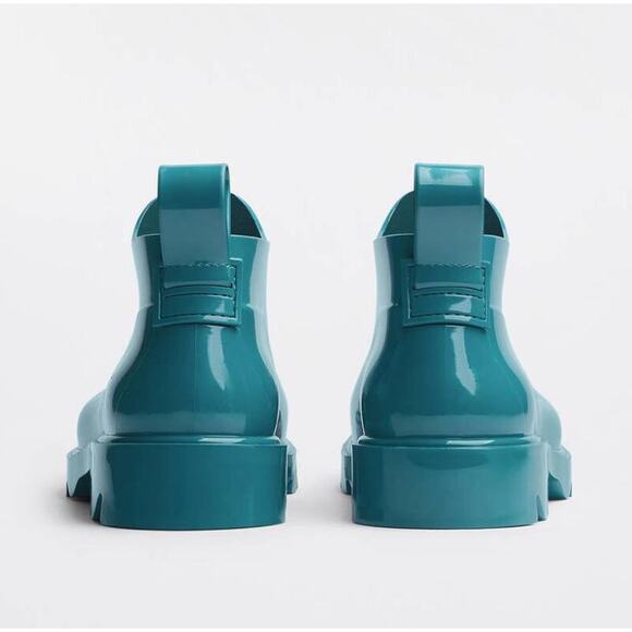 Bottega Veneta Shiny Rubber Blue Ankle Boots 10 US (43 Euro) 680510 IT NIB $650 main image 5